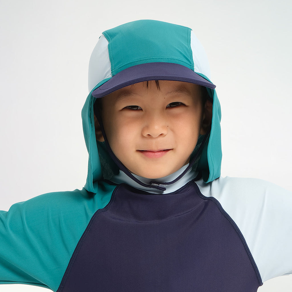 Infant Blocked Legionnare Swim Hat - Bayou