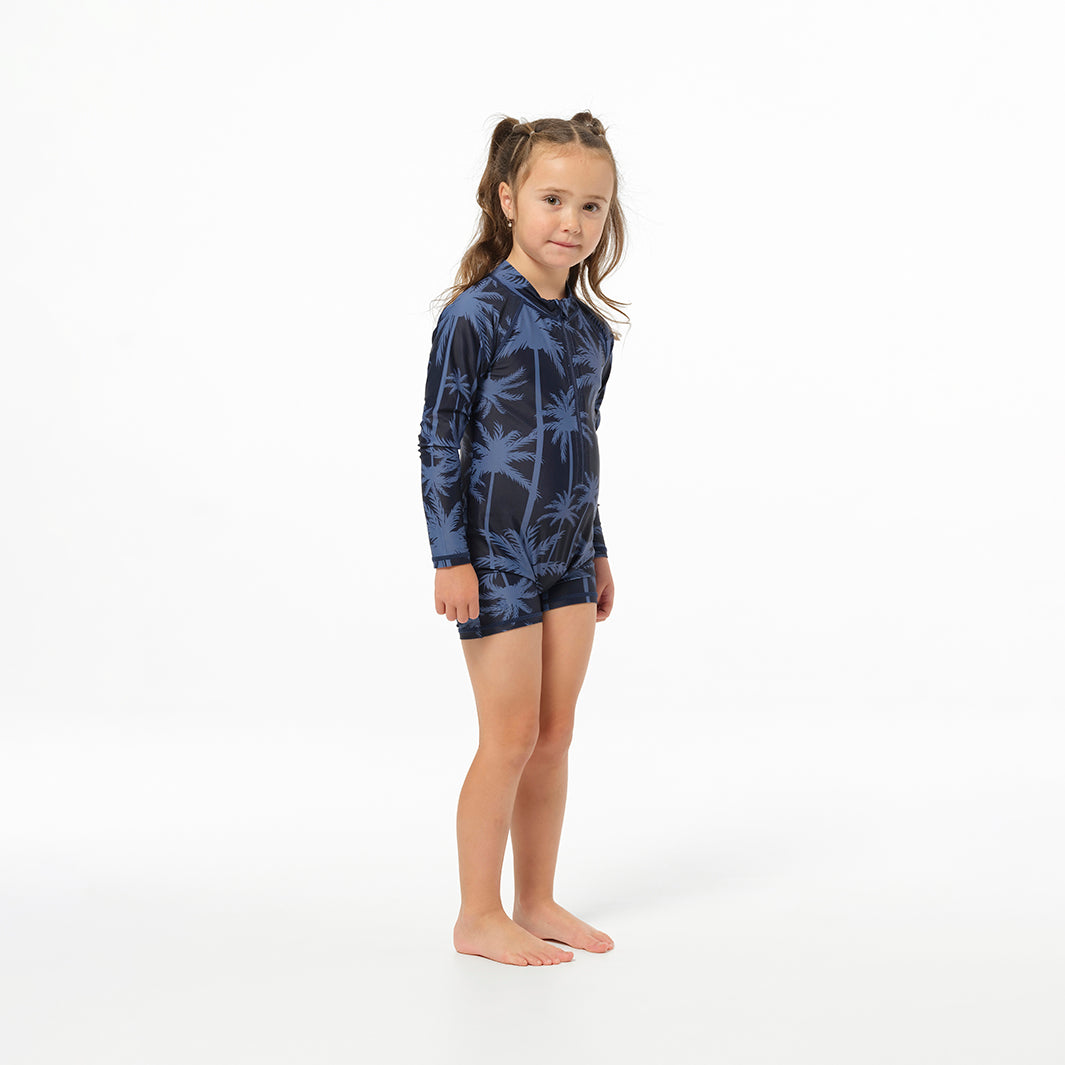  Infant Tropical Palm Swim Zip Suit