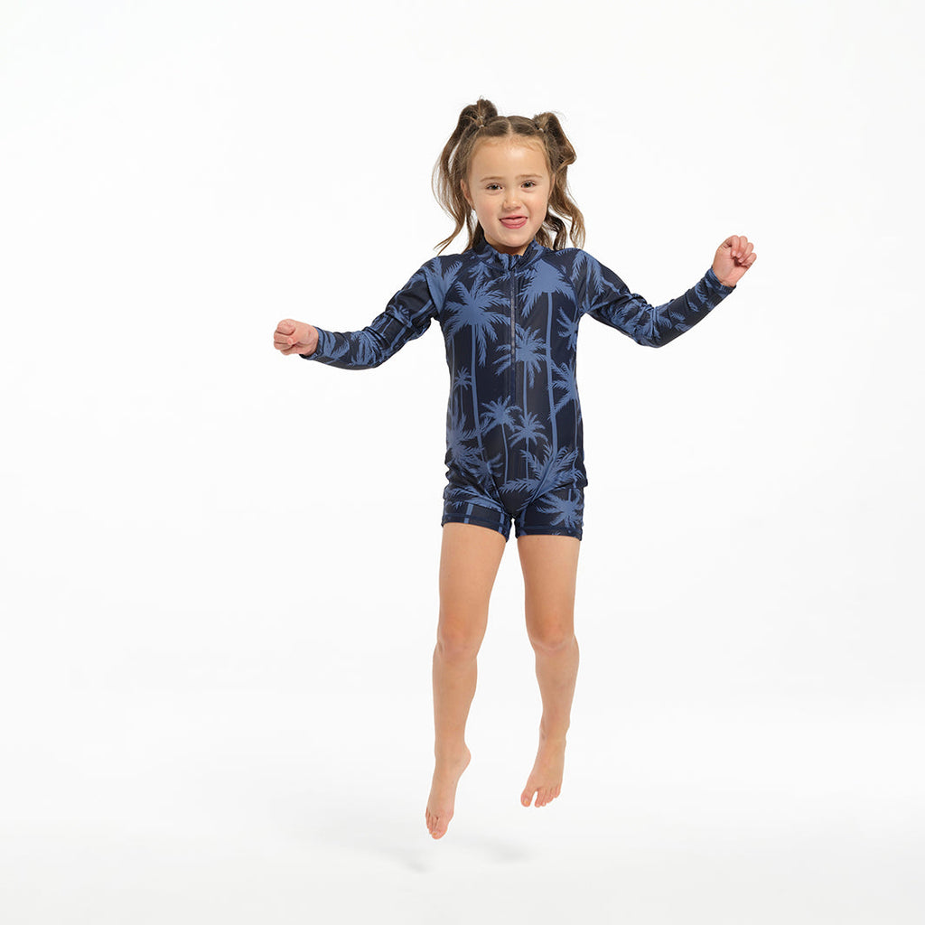  Infant Tropical Palm Swim Zip Suit
