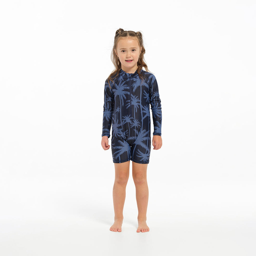  Infant Tropical Palm Swim Zip Suit