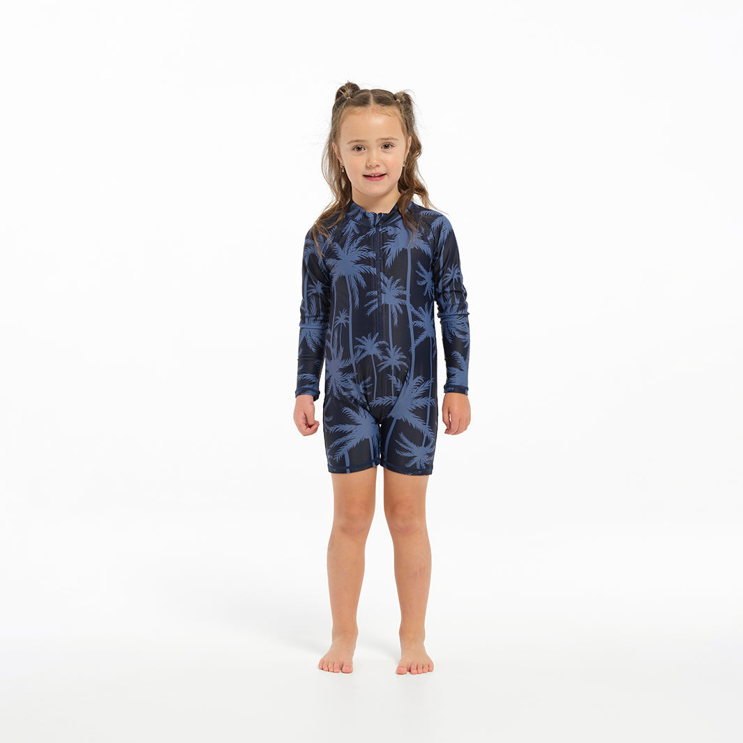  Infant Tropical Palm Swim Zip Suit