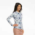  Womens Resort Palm LS Swim Jacket