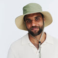  Alan Cricket Hat - Green/Beige