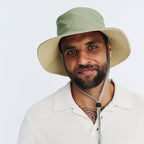  Alan Cricket Hat - Green/Beige
