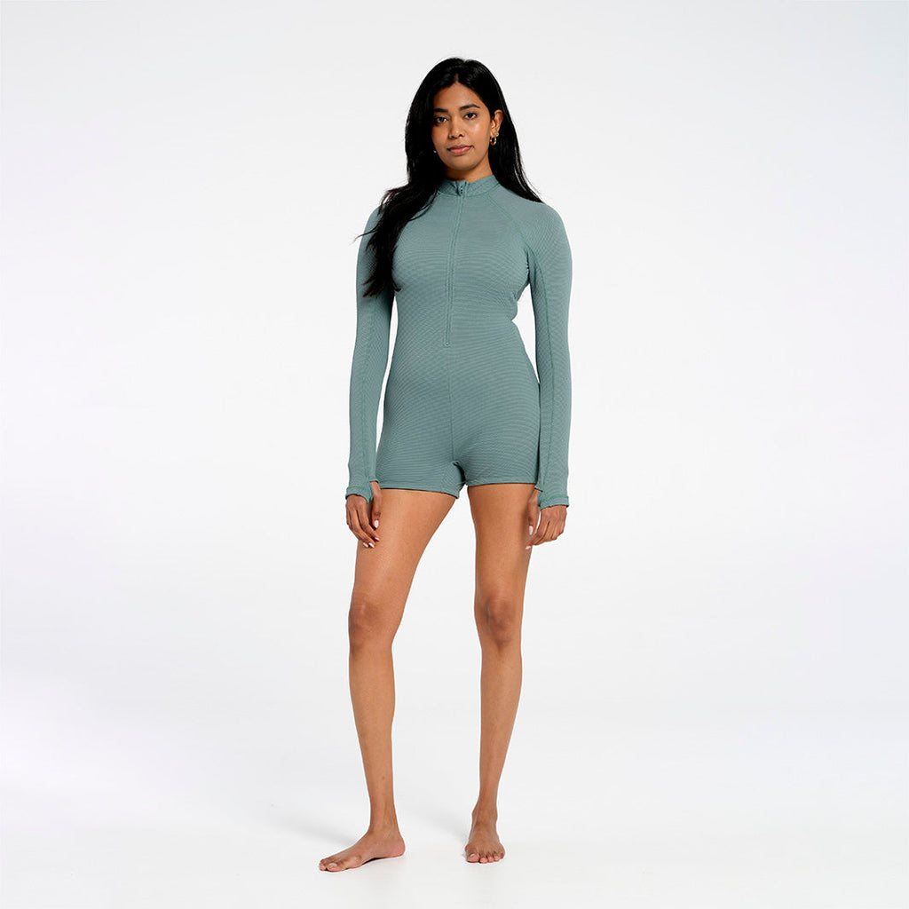 Womens Sea Mist Boyleg One Piece