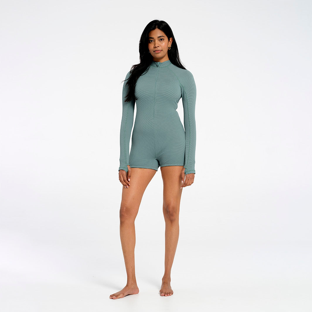  Womens Sea Mist Boyleg One Piece
