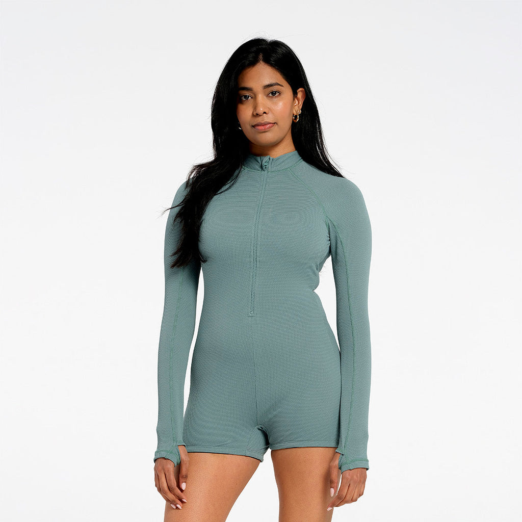  Womens Sea Mist Boyleg One Piece