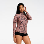  Womens Swirl LS Swim Jacket