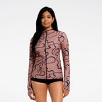  Womens Swirl LS Swim Jacket