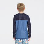  Kids Deep Blue LS Rashie