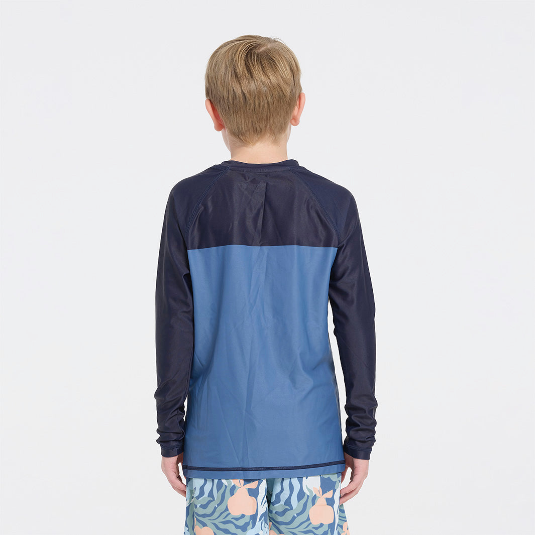  Kids Deep Blue LS Rashie