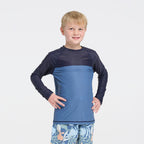  Kids Deep Blue LS Rashie