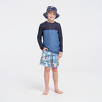  Kids Deep Blue LS Rashie