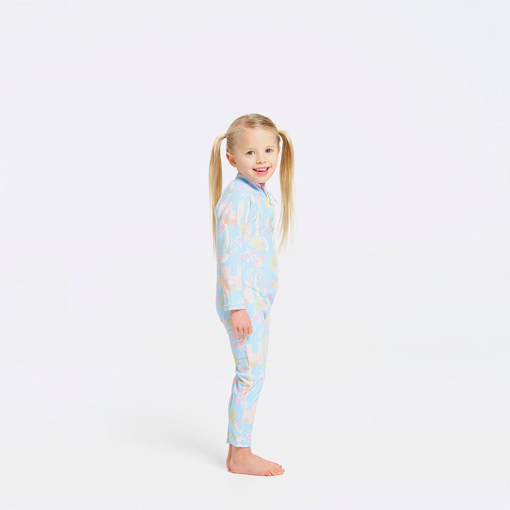  Toddler Seaside Swim Zip Suit