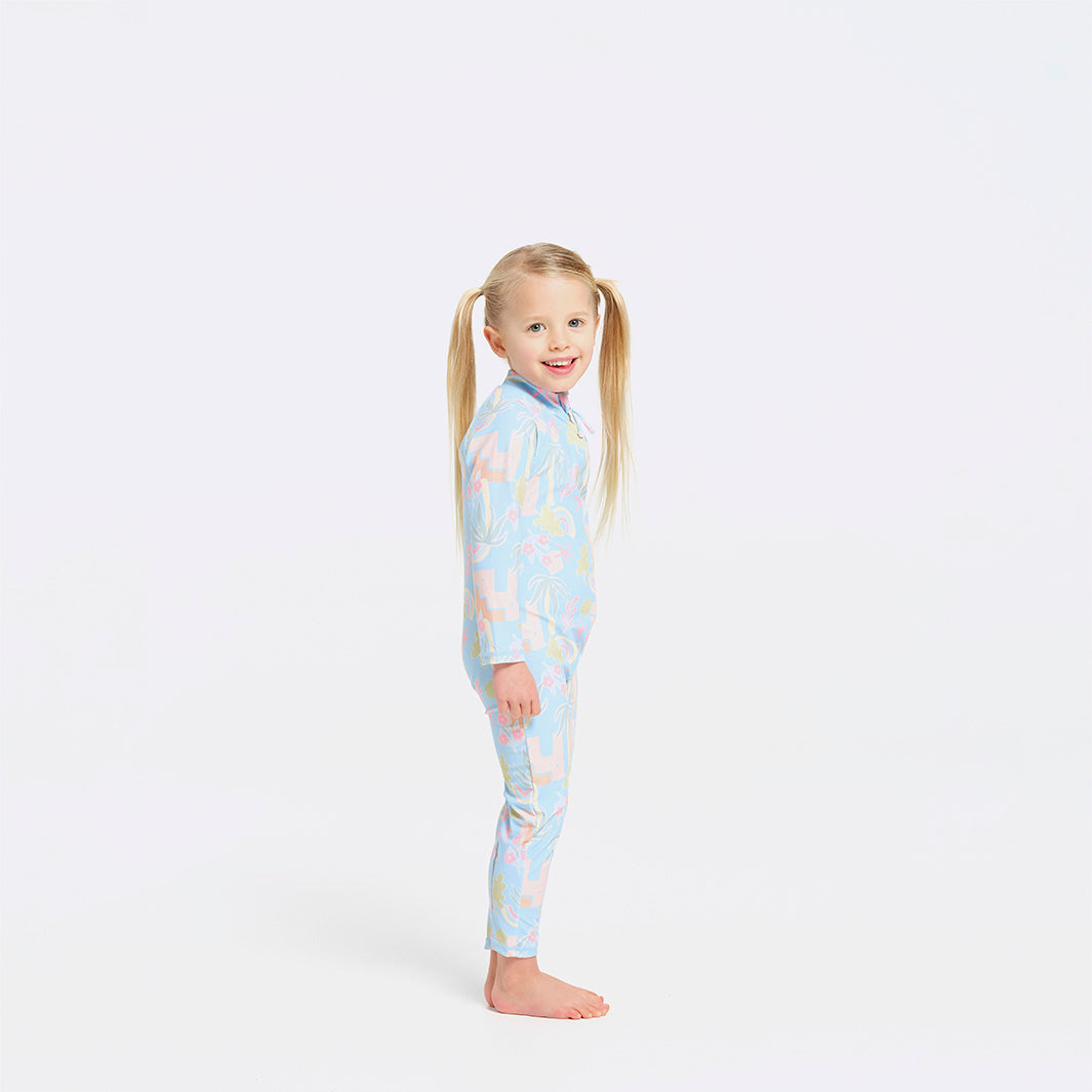  Toddler Seaside Swim Zip Suit