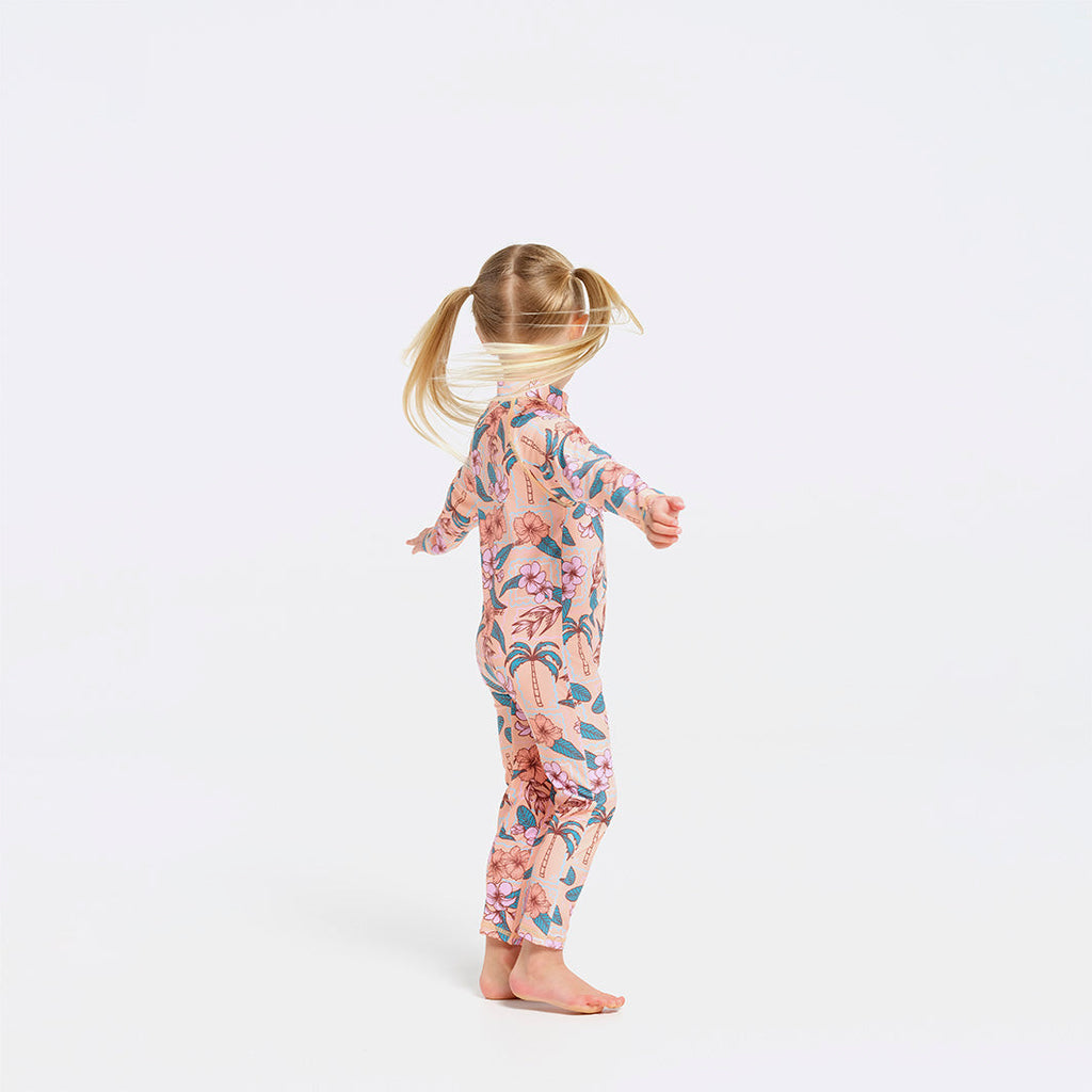  Toddler Paradise Swim Zip Suit