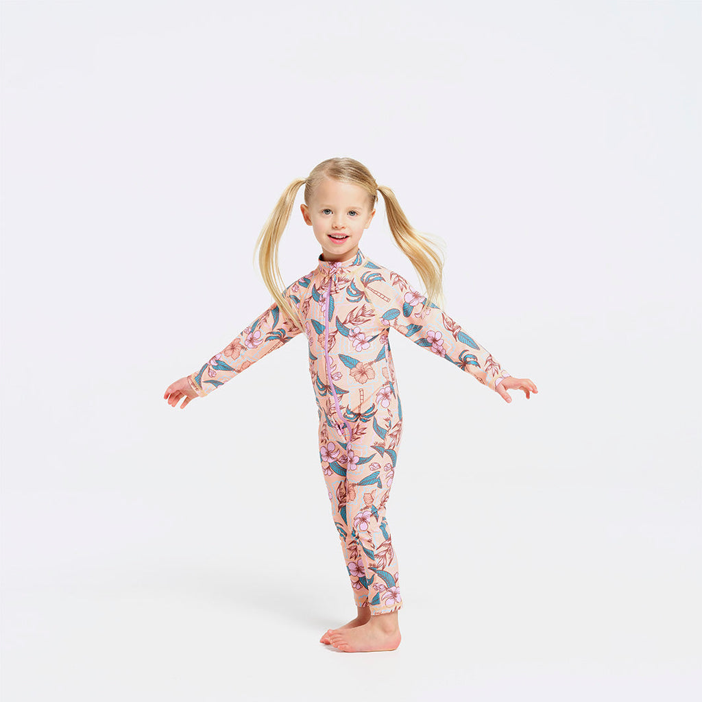  Toddler Paradise Swim Zip Suit