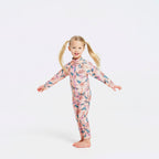  Toddler Paradise Swim Zip Suit
