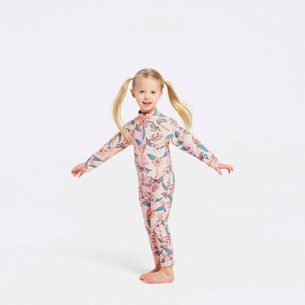  Toddler Paradise Swim Zip Suit