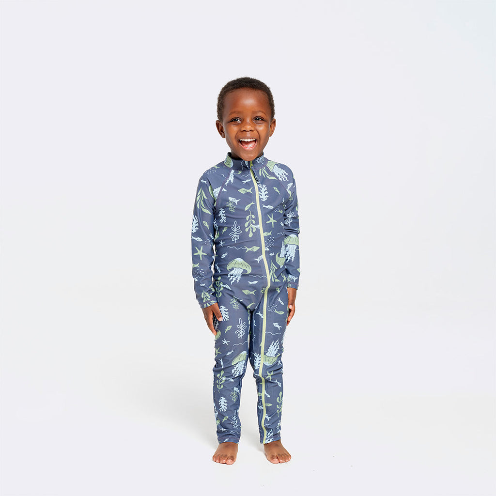  Toddler Deep Sea Swim Zip Suit