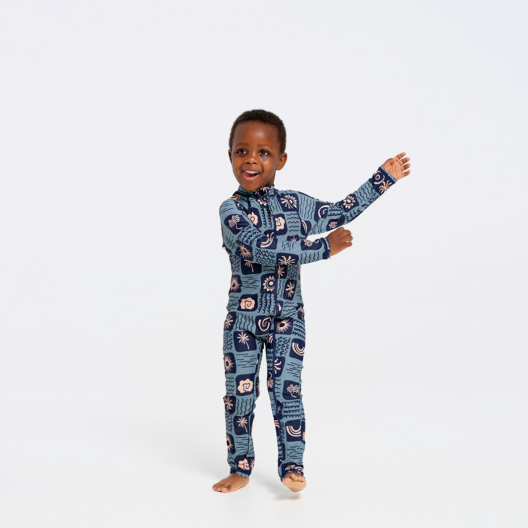  Toddler Shell Swim Zip Suit