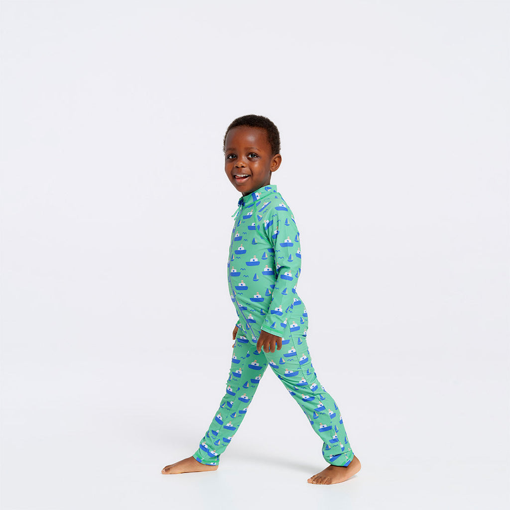  Toddler Boat Swim Zip Suit