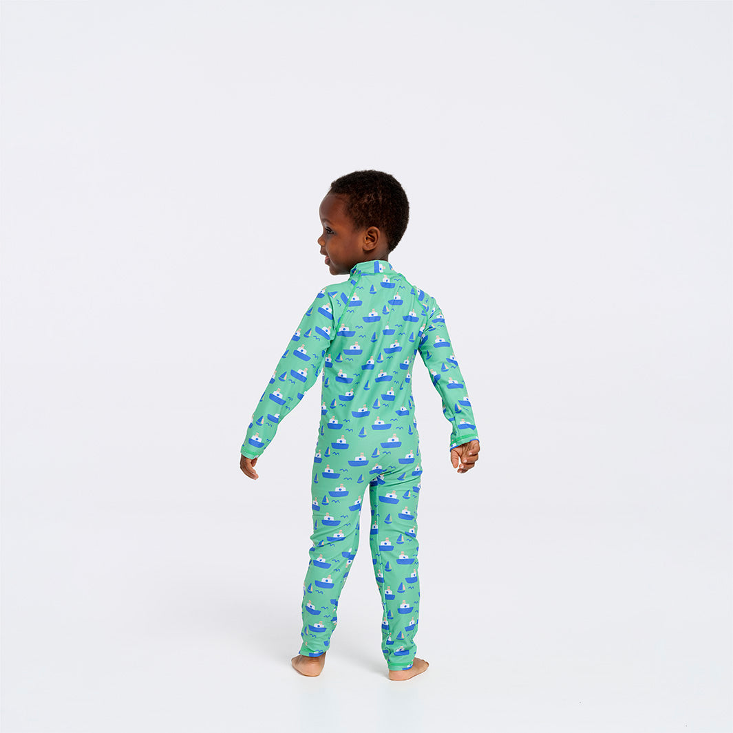  Toddler Boat Swim Zip Suit
