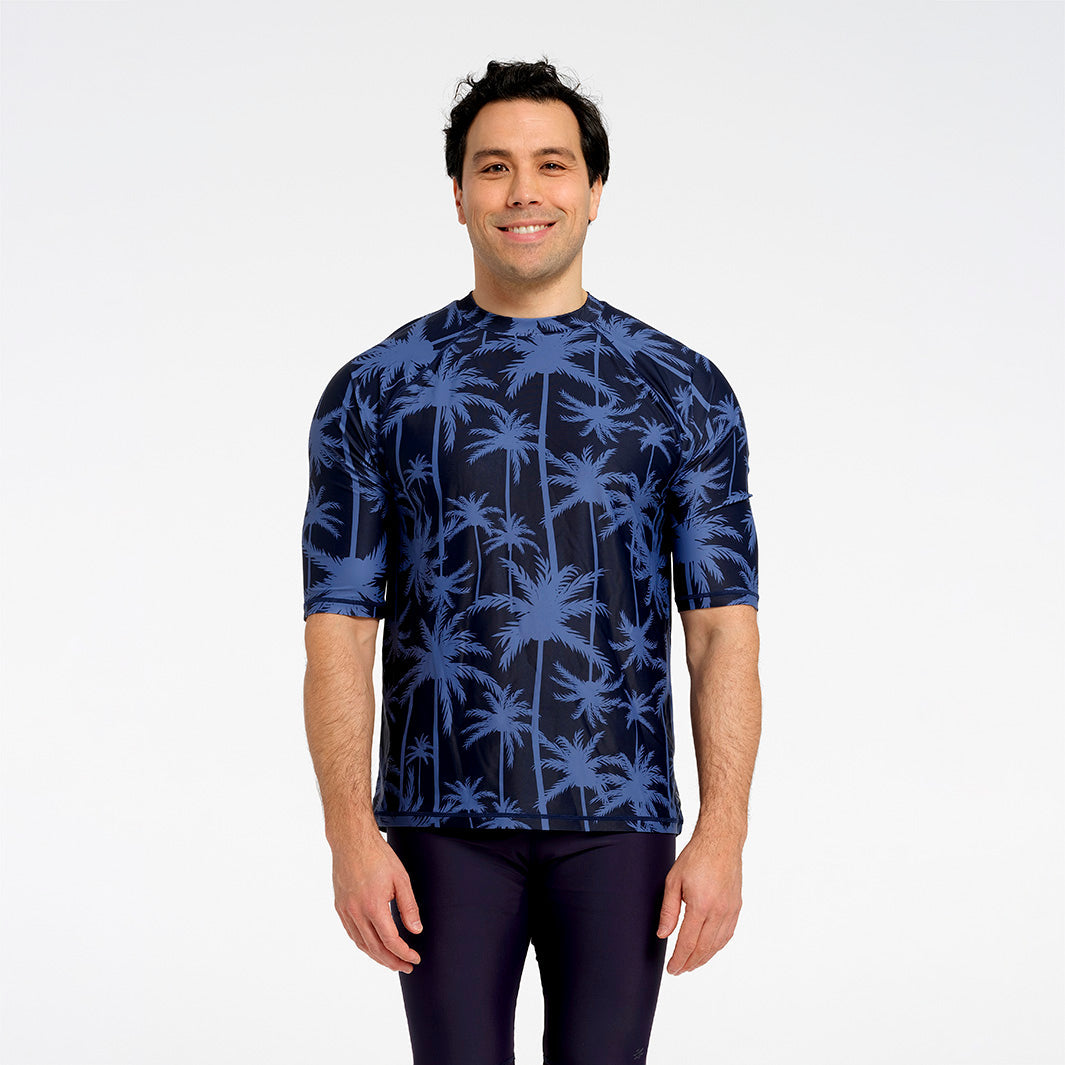  Mens Tropical Palm SS Rashie