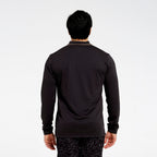  Mens Long Sleeve Polo - Charcoal