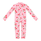  Toddler Cherry Swim Zip Suit