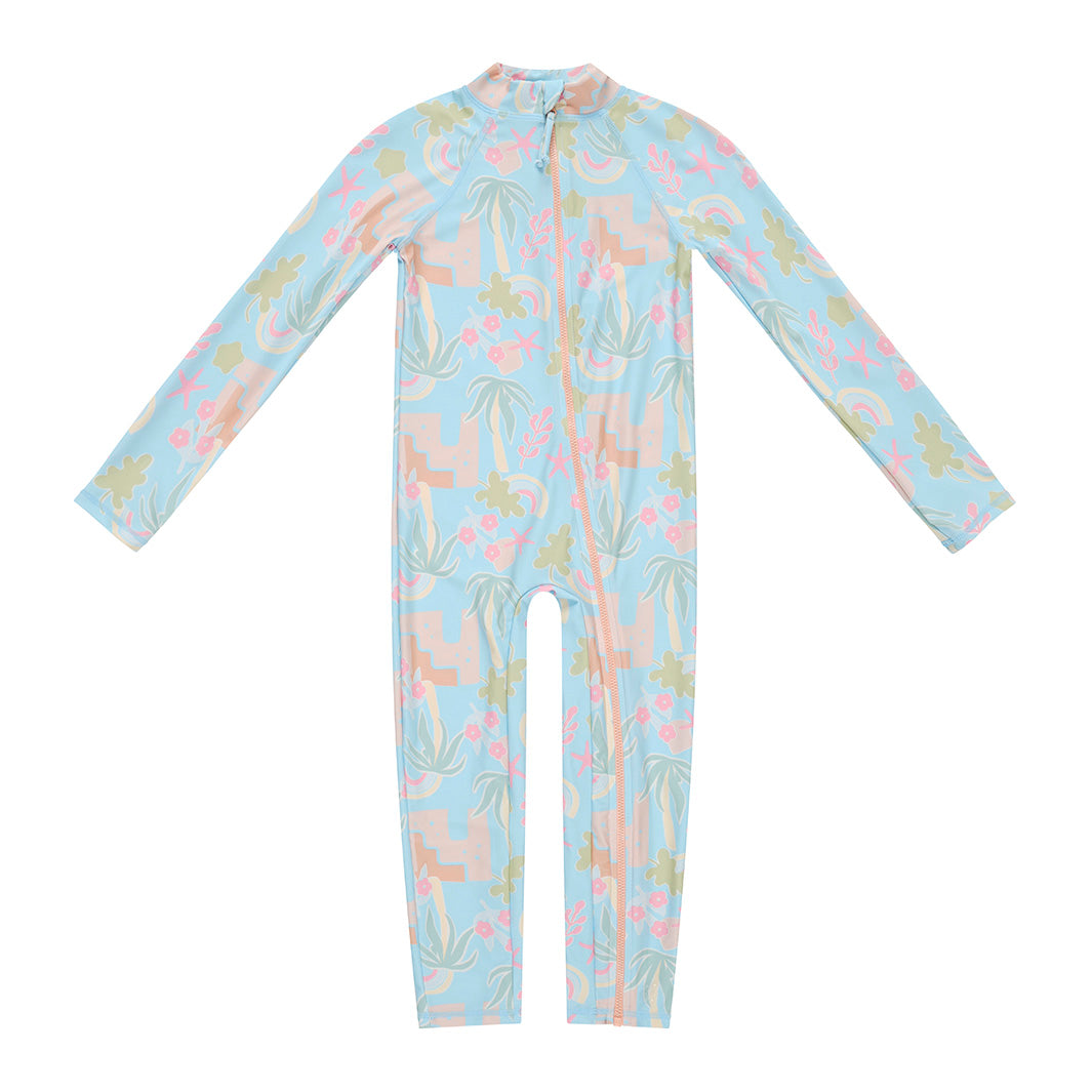  Toddler Seaside Swim Zip Suit