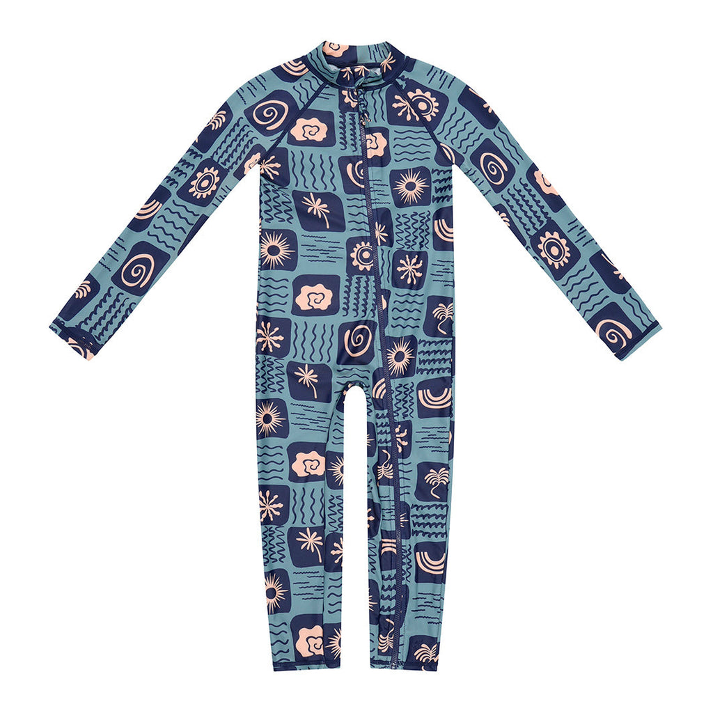  Toddler Shell Swim Zip Suit