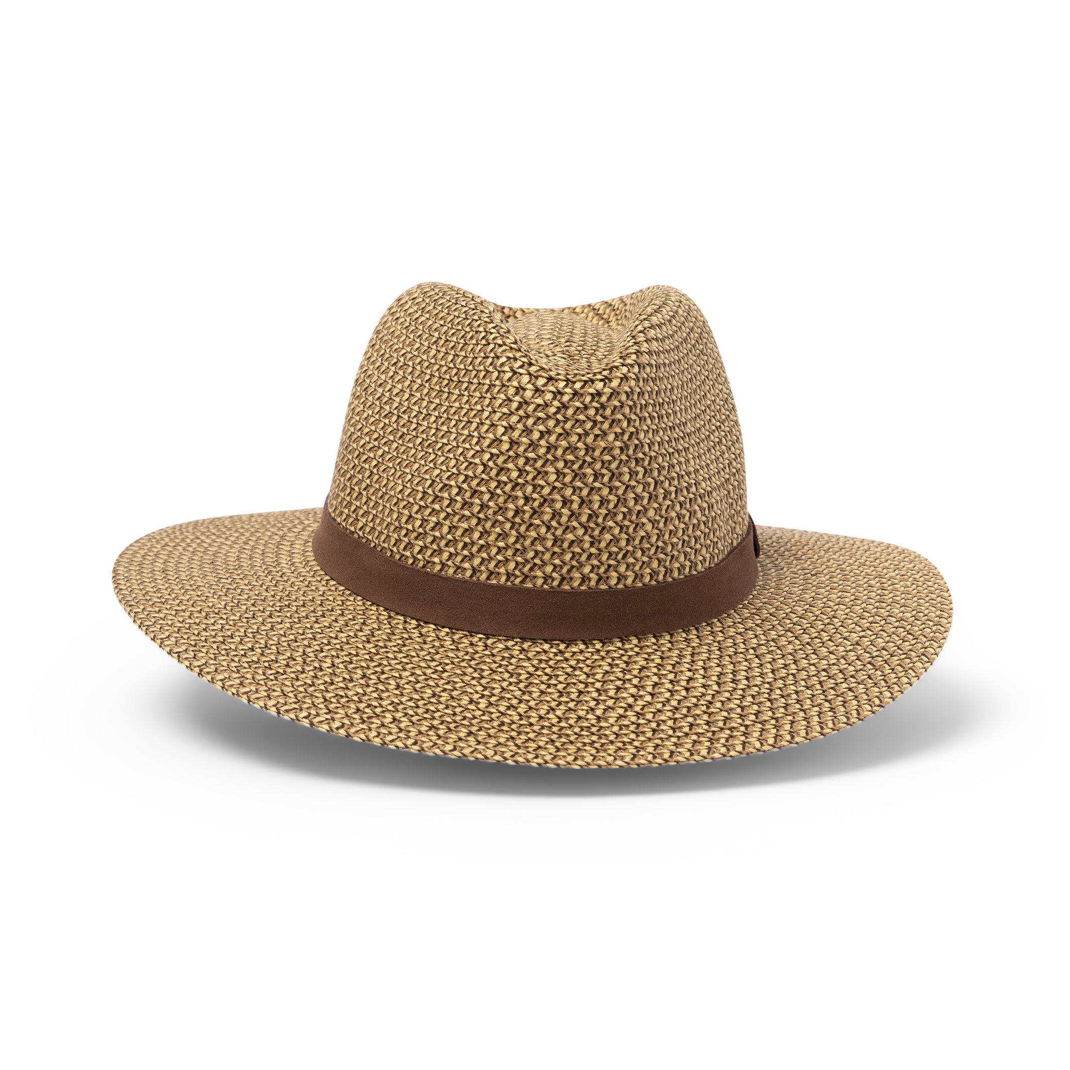  Outback Lightweight Fedora Hat - Chocolate
