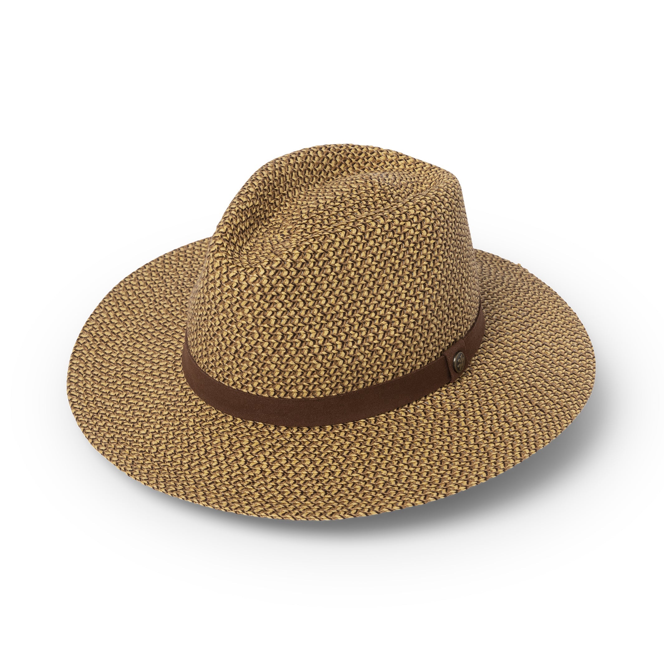  Outback Lightweight Fedora Hat - Chocolate