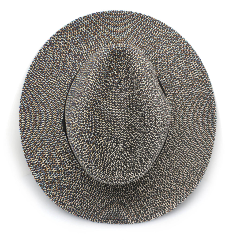  Outback Lightweight Fedora Hat - Grey/Black