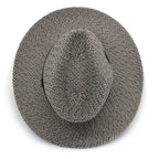  Outback Lightweight Fedora Hat - Grey/Black