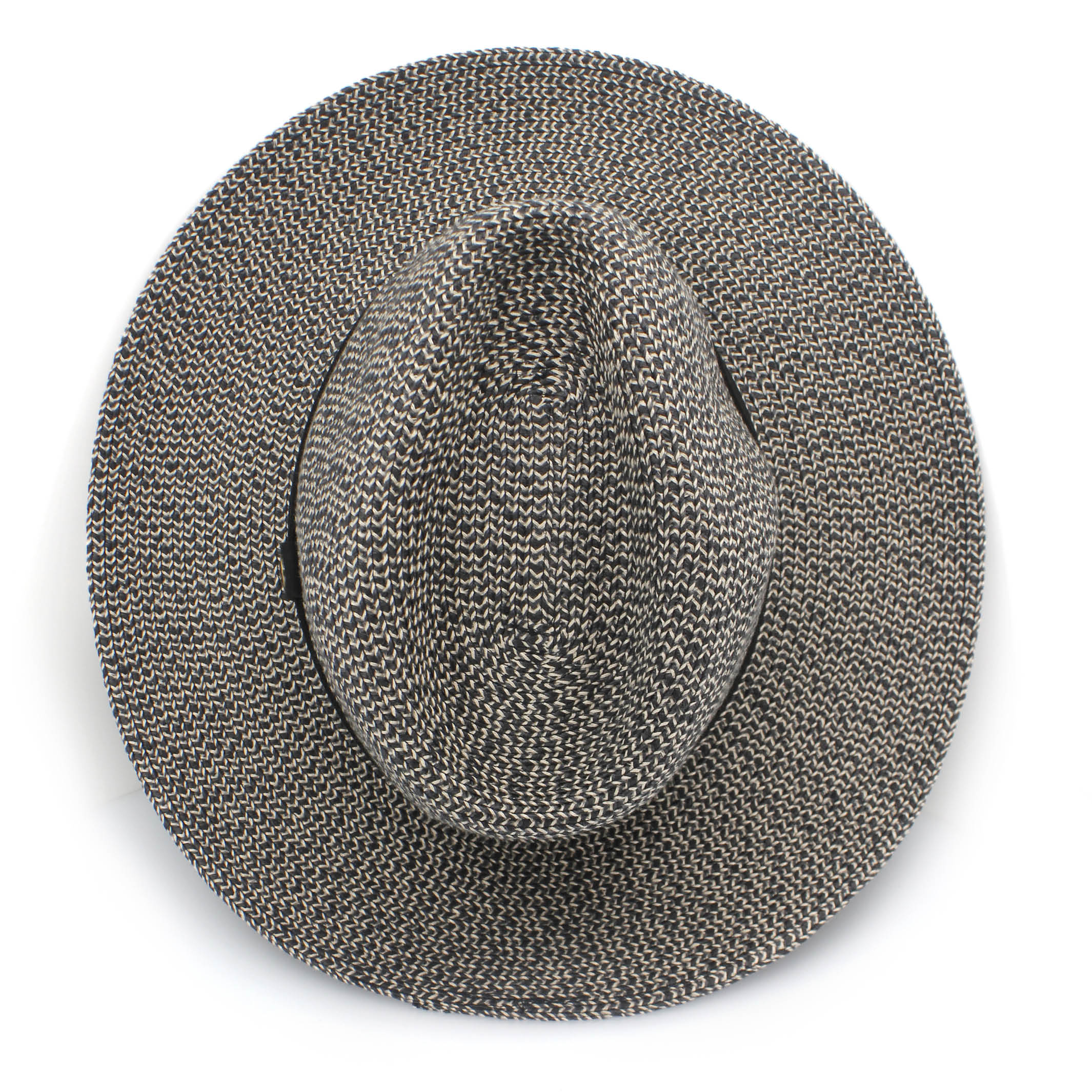  Outback Lightweight Fedora Hat - Grey/Black