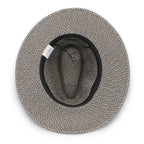  Outback Lightweight Fedora Hat - Grey/Black