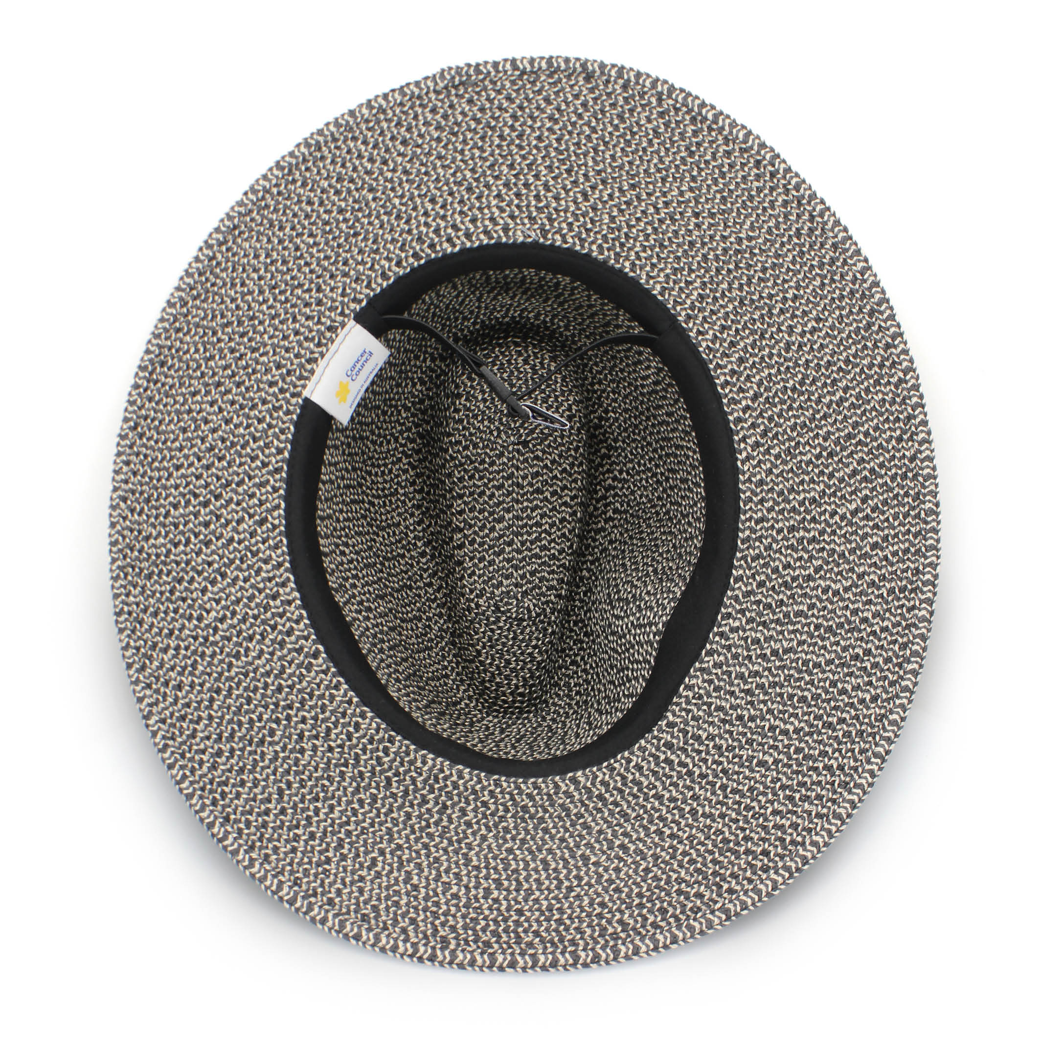  Outback Lightweight Fedora Hat - Grey/Black