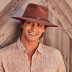  Benadict Fedora Hat - Chocolate