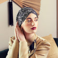  Christine Sapphire Boho Turban Set - Floral Woods