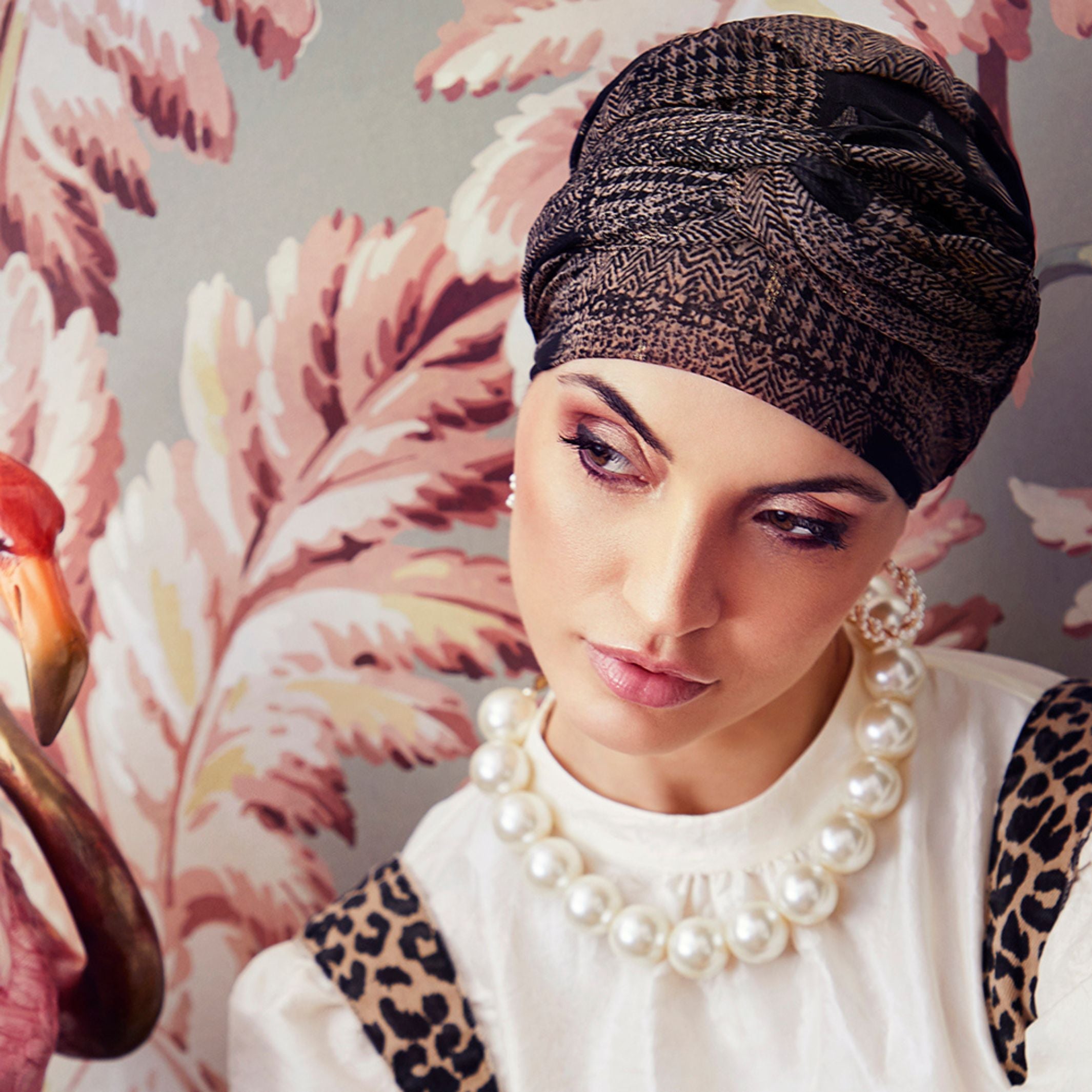  Christine Amber Boho Turban - Toffee