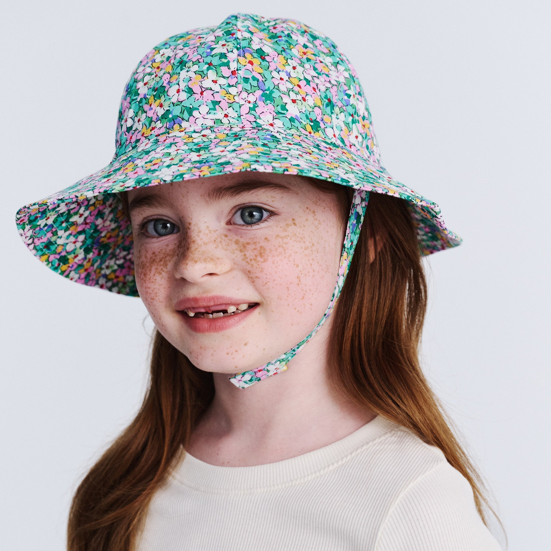  Levi Bucket Hat - Green Floral