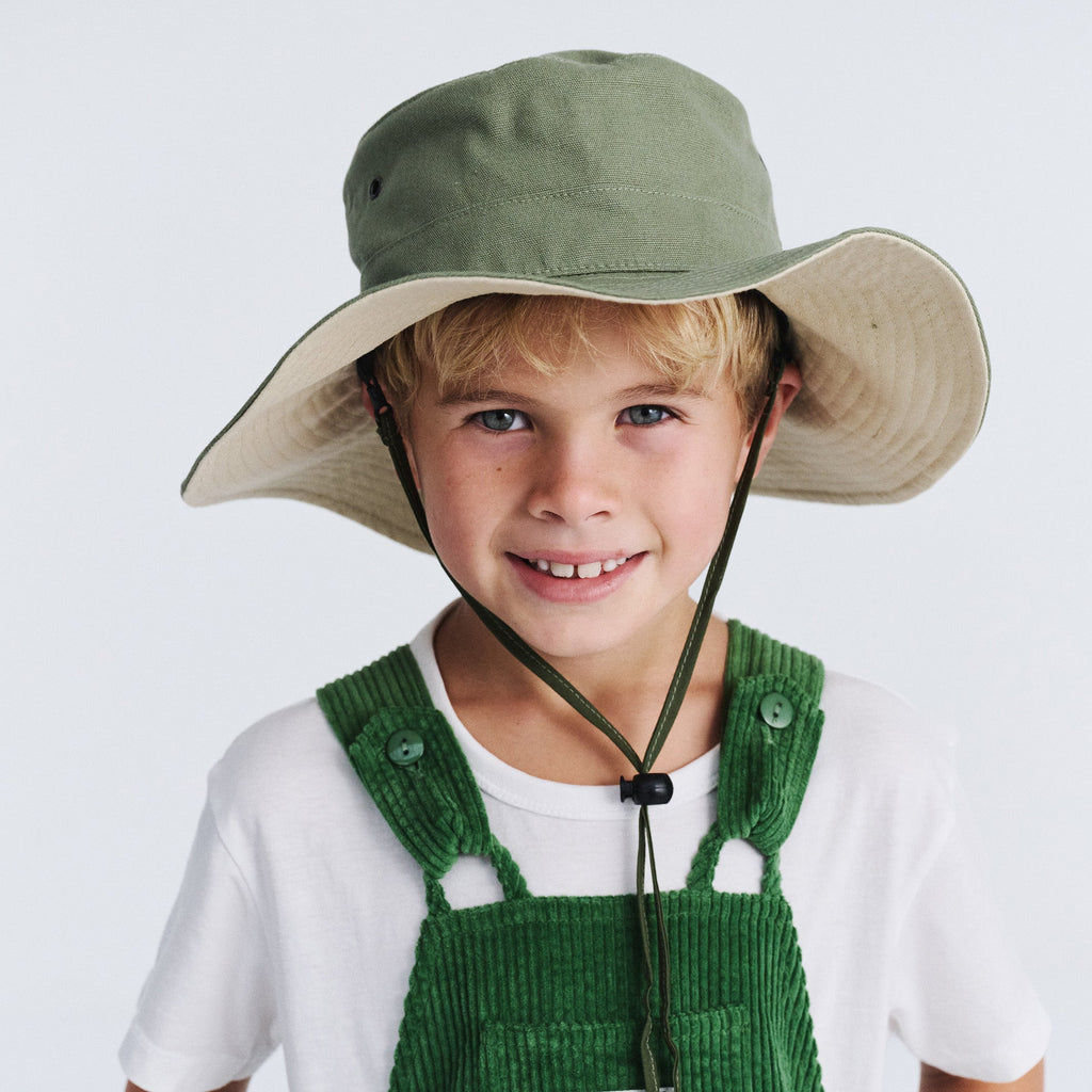  Symonds Kids Cricket Hat - Khaki/Beige