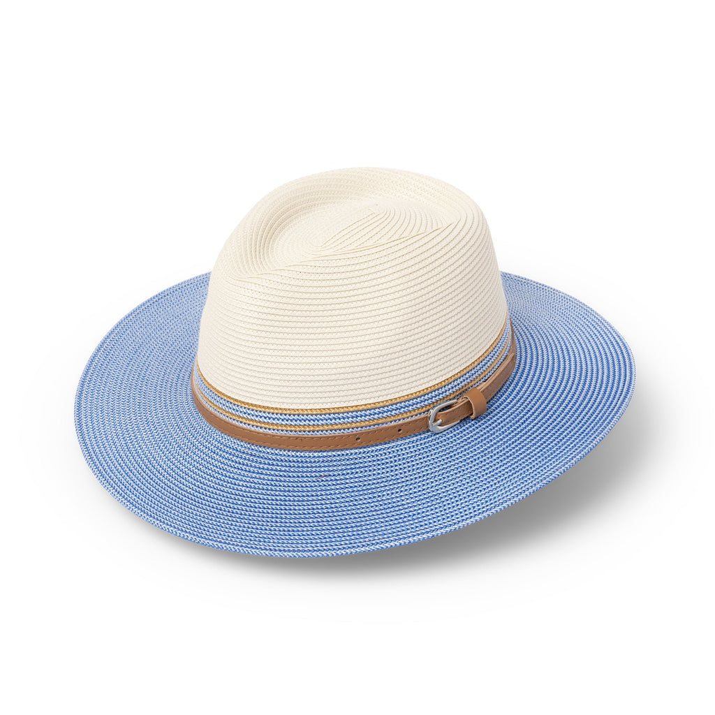  Heritage Town & Country Hat - Ivory/Ice Blue