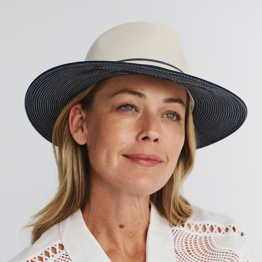  Heritage Town & Country Hat - Ivory/Navy
