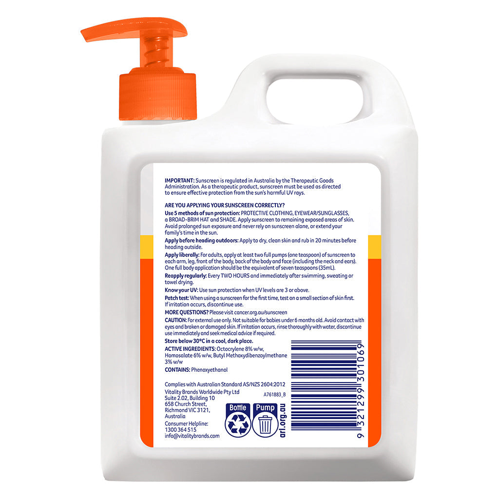  Everyday Value Sunscreen SPF50 1L