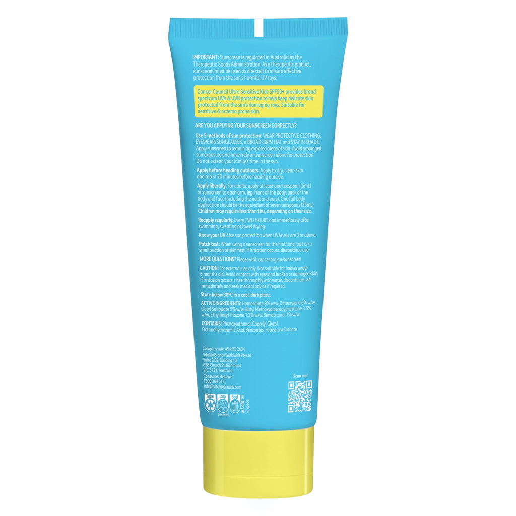  Ultra Sensitive Kids Sunscreen SPF50+ 150ml