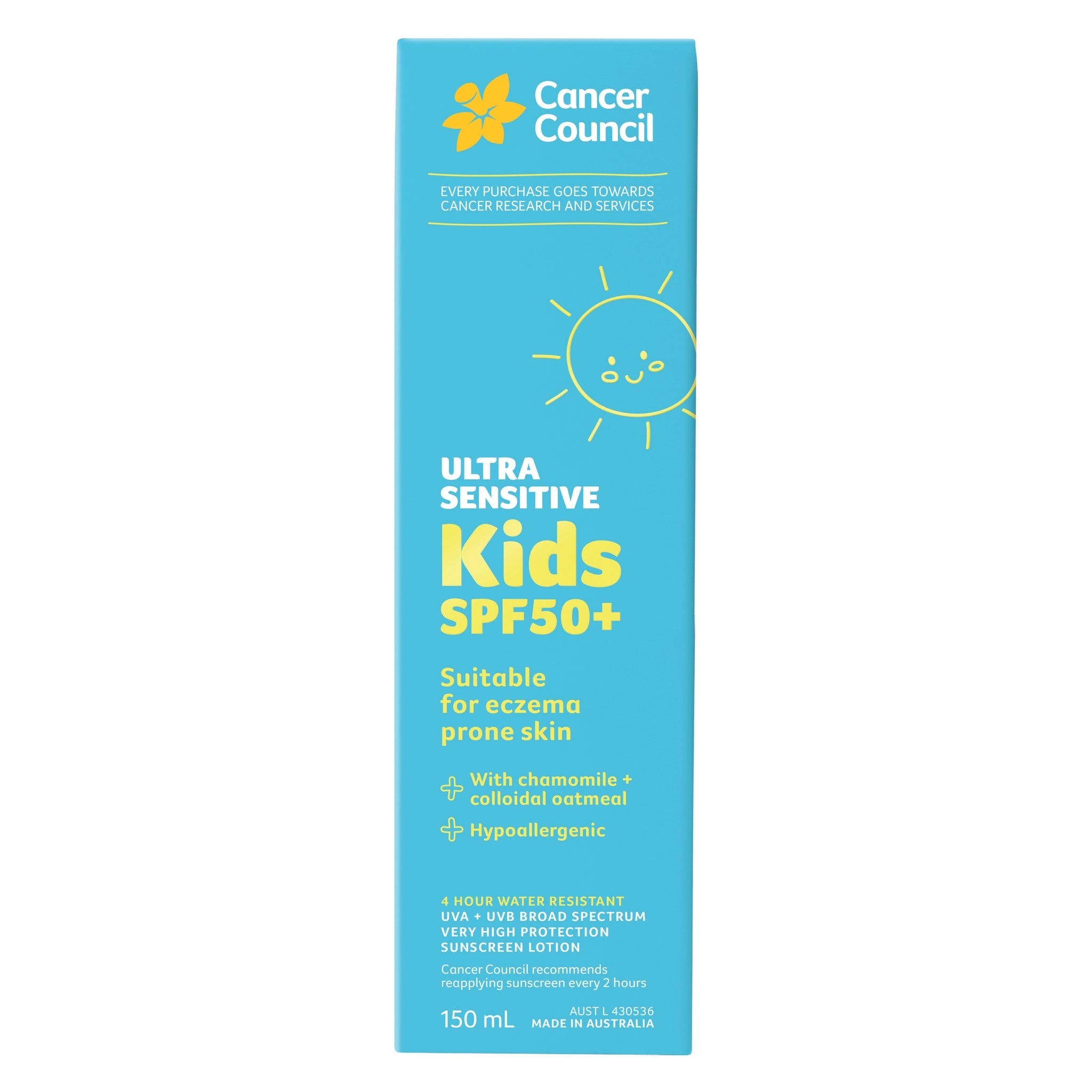  Ultra Sensitive Kids Sunscreen SPF50+ 150ml