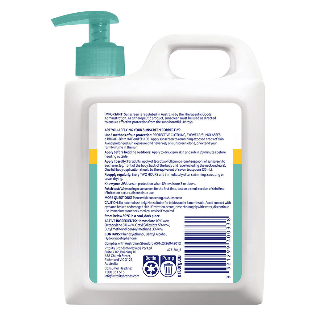  Moisturising Sunscreen SPF50+ 1L